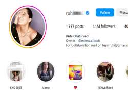 Ruhi is also popular on social media, having over a million followers on her Instagram.